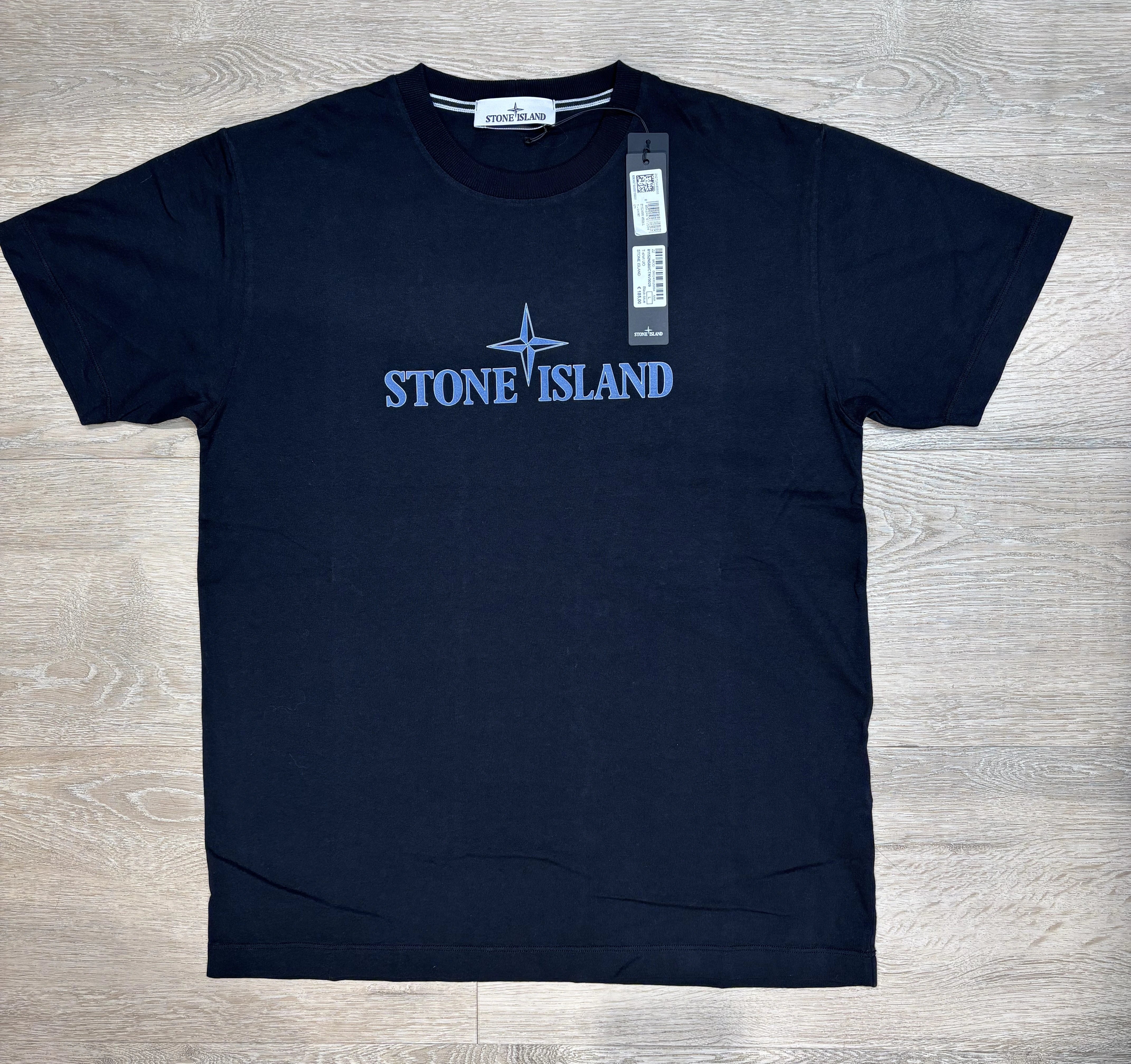 Stone Island Logo Men's T-Shirt - Donkerblauw