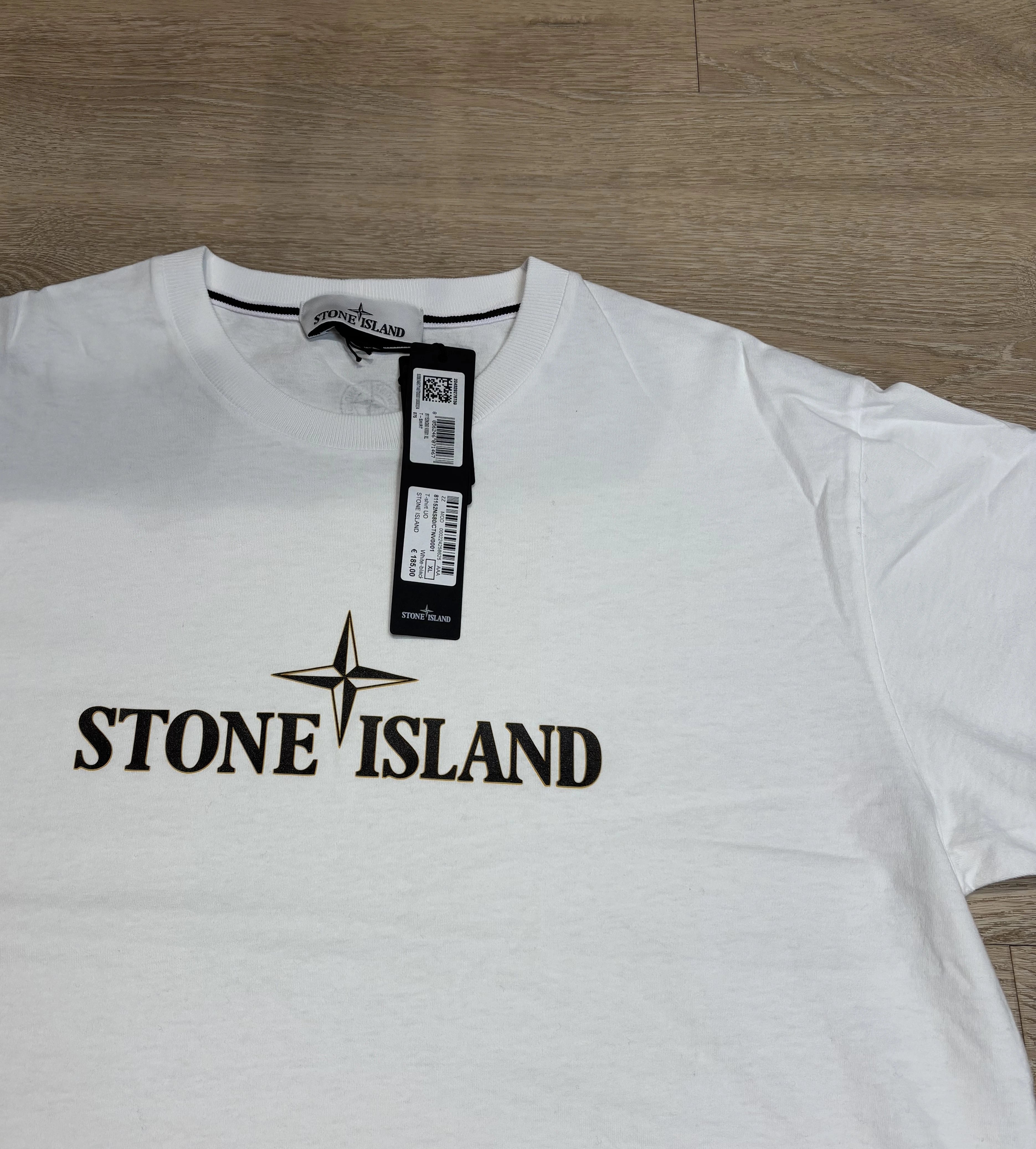 Stone Island Logo T-Shirt - Wit