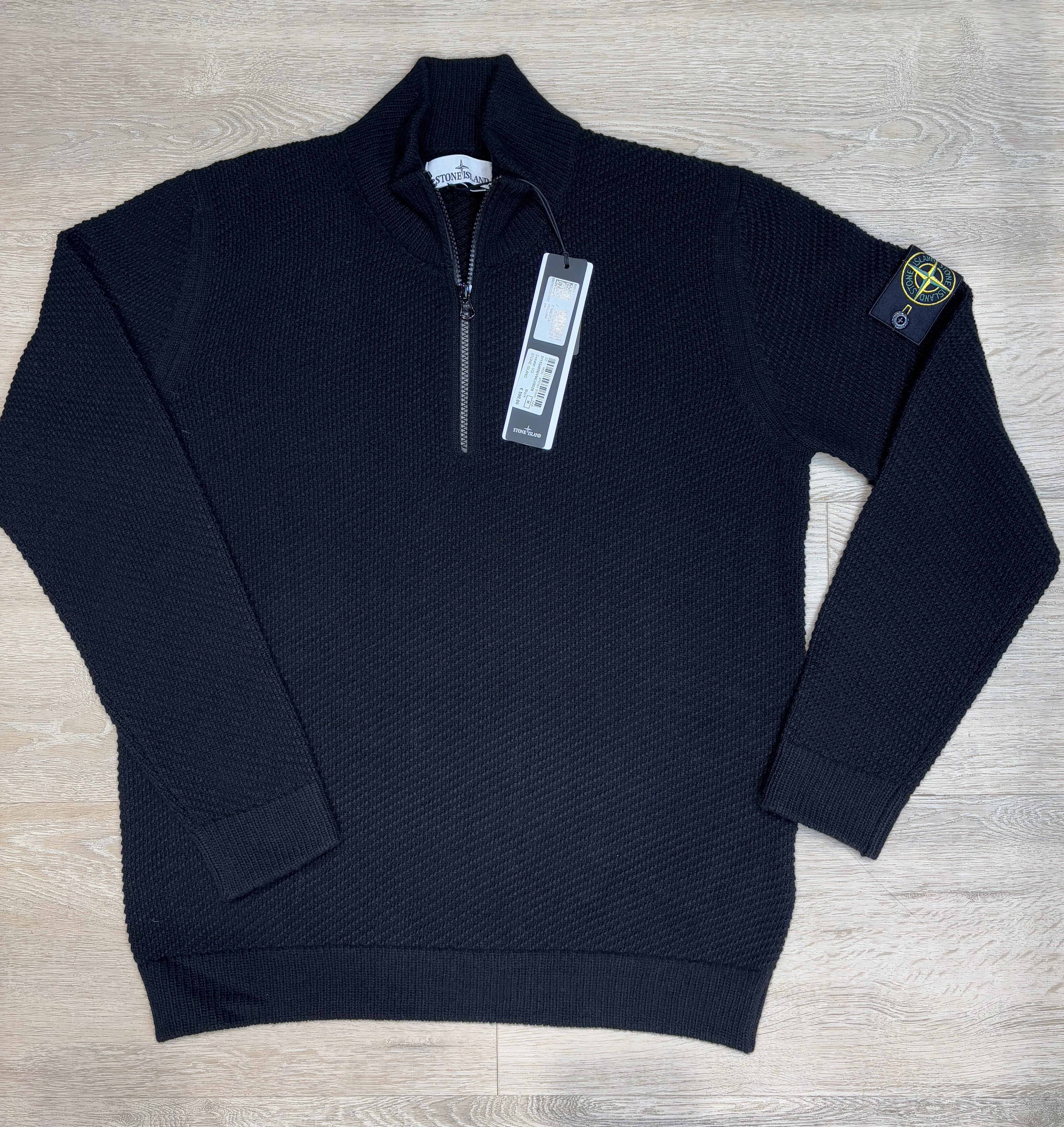 Stone Island Sweater Zip - Zwart